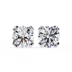 Round Brilliant-Cut Natural Diamond Stud Earrings