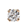 Round Brilliant-Cut Natural Diamond Stud Earrings