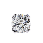 Round Brilliant-Cut Natural Diamond Stud Earrings