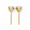 Round Brilliant-Cut Natural Diamond Stud Earrings