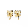 Round Brilliant-Cut Natural Diamond Stud Earrings