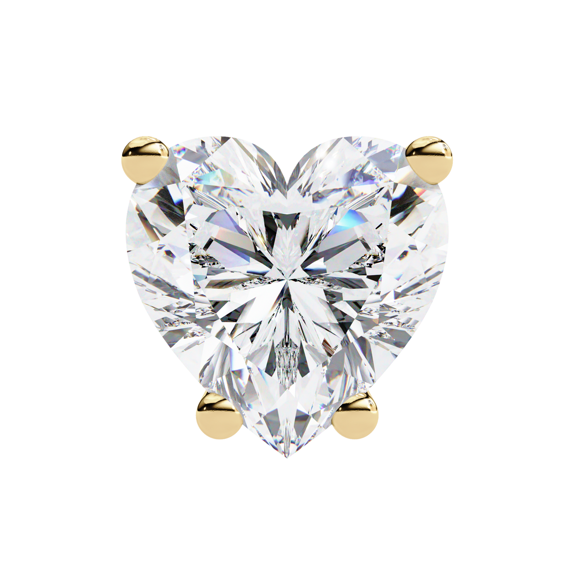 Elegance Heart Diamond Earrings