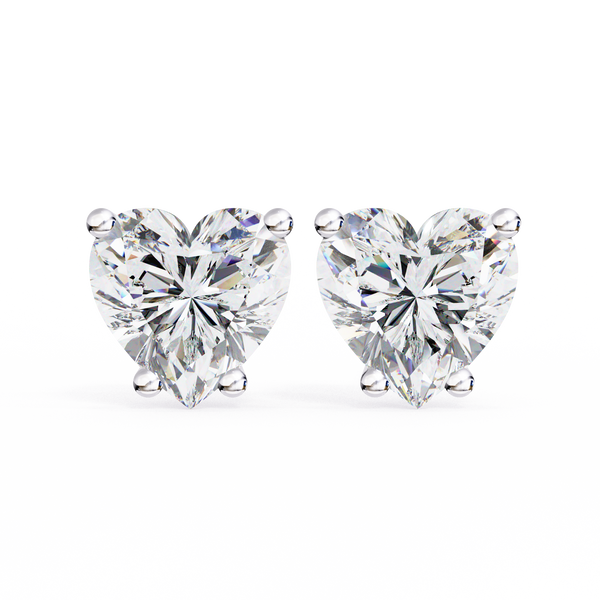 Elegance Heart Diamond Earrings