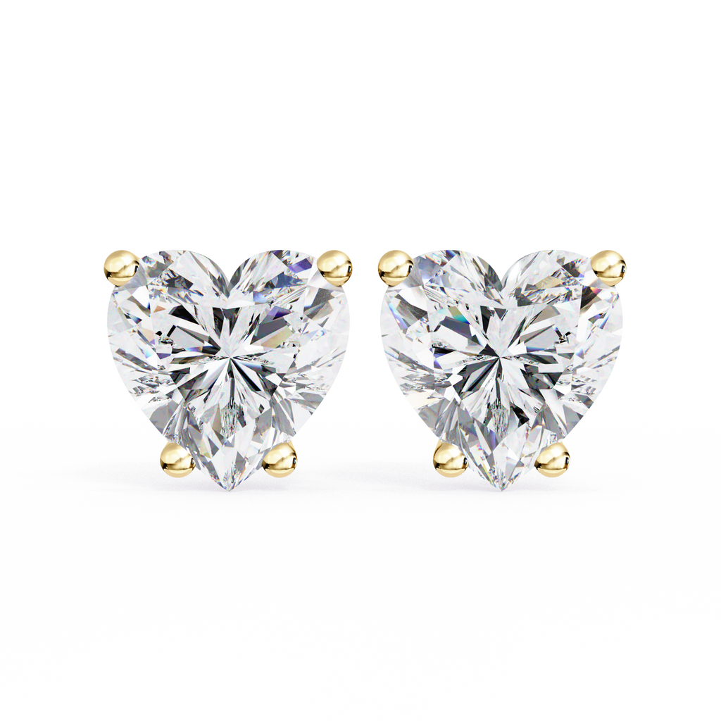 Elegance Heart Diamond Earrings