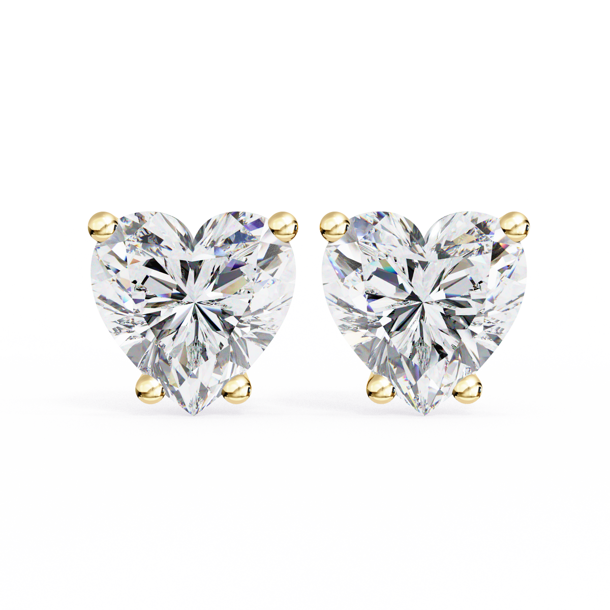 Elegance Heart Diamond Earrings