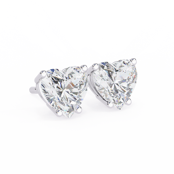 Elegance Heart Diamond Earrings