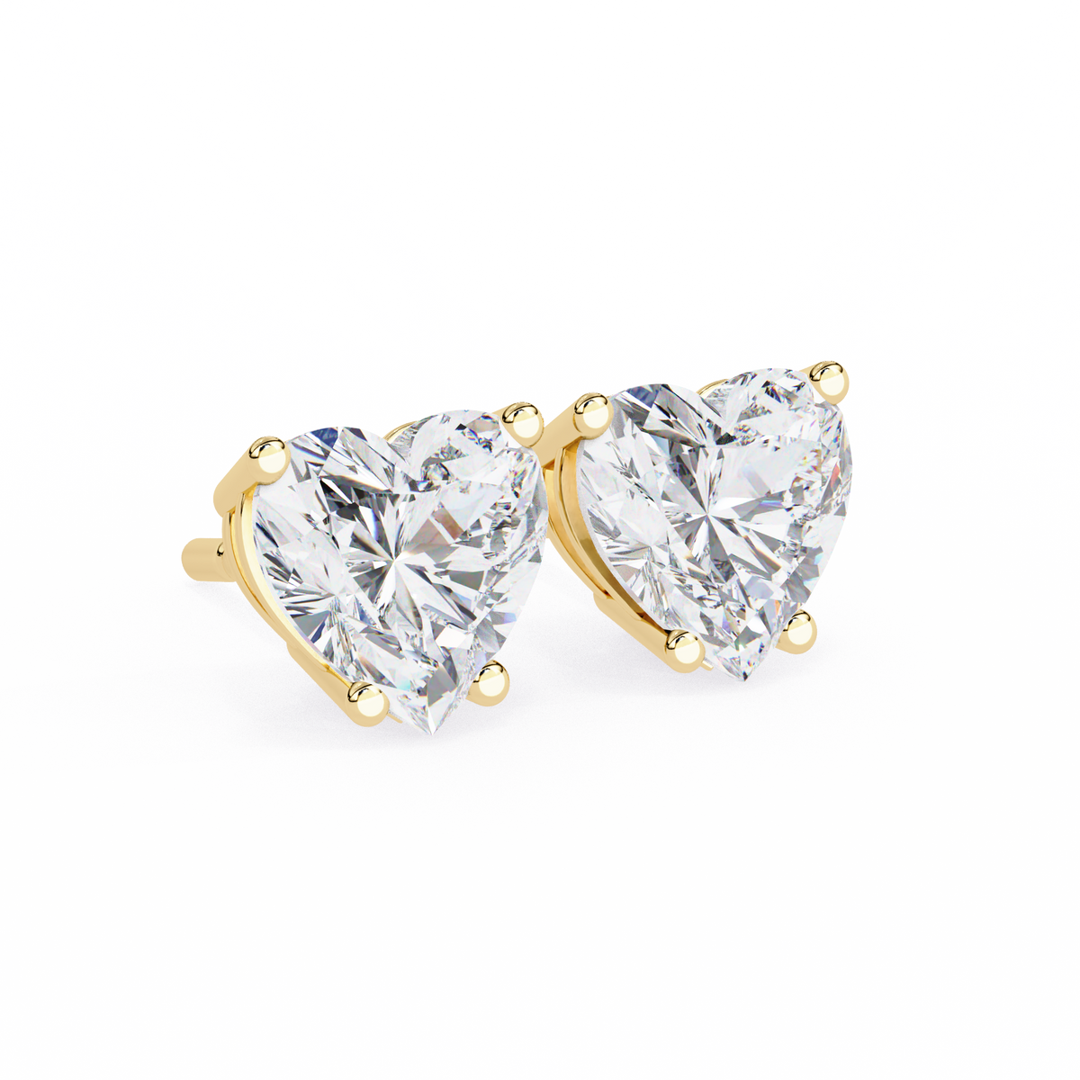 Elegance Heart Diamond Earrings