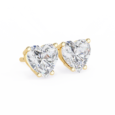 Elegance Heart Diamond Earrings