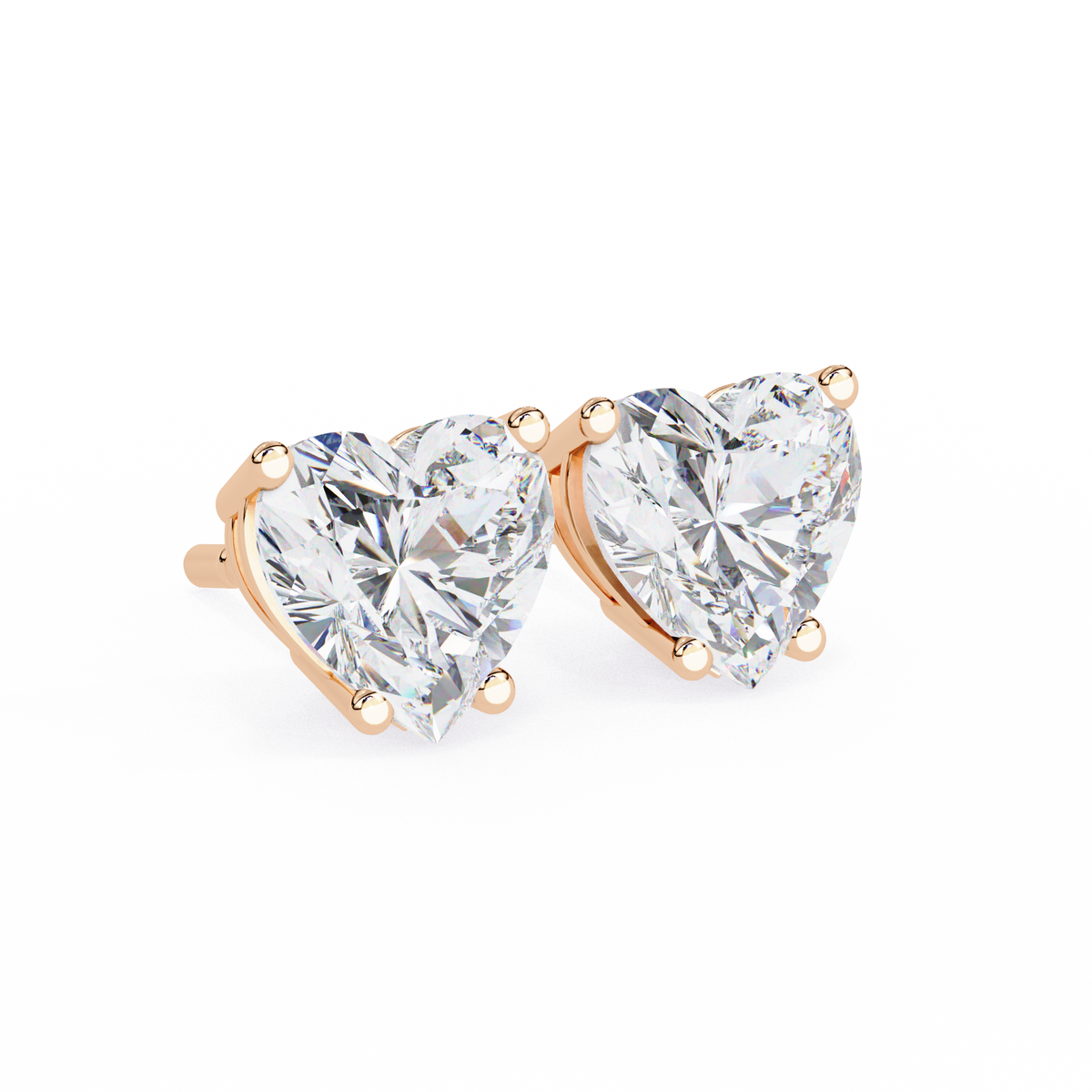 Elegance Heart Diamond Earrings
