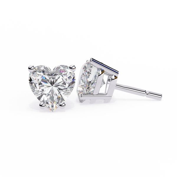 Elegance Heart Diamond Earrings