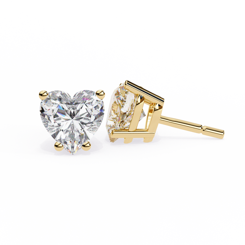 Elegance Heart Diamond Earrings