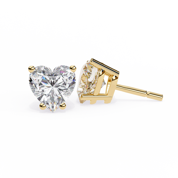 Elegance Heart Diamond Earrings