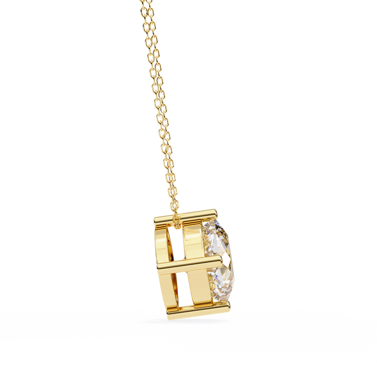 Round Solitaire Pendant
