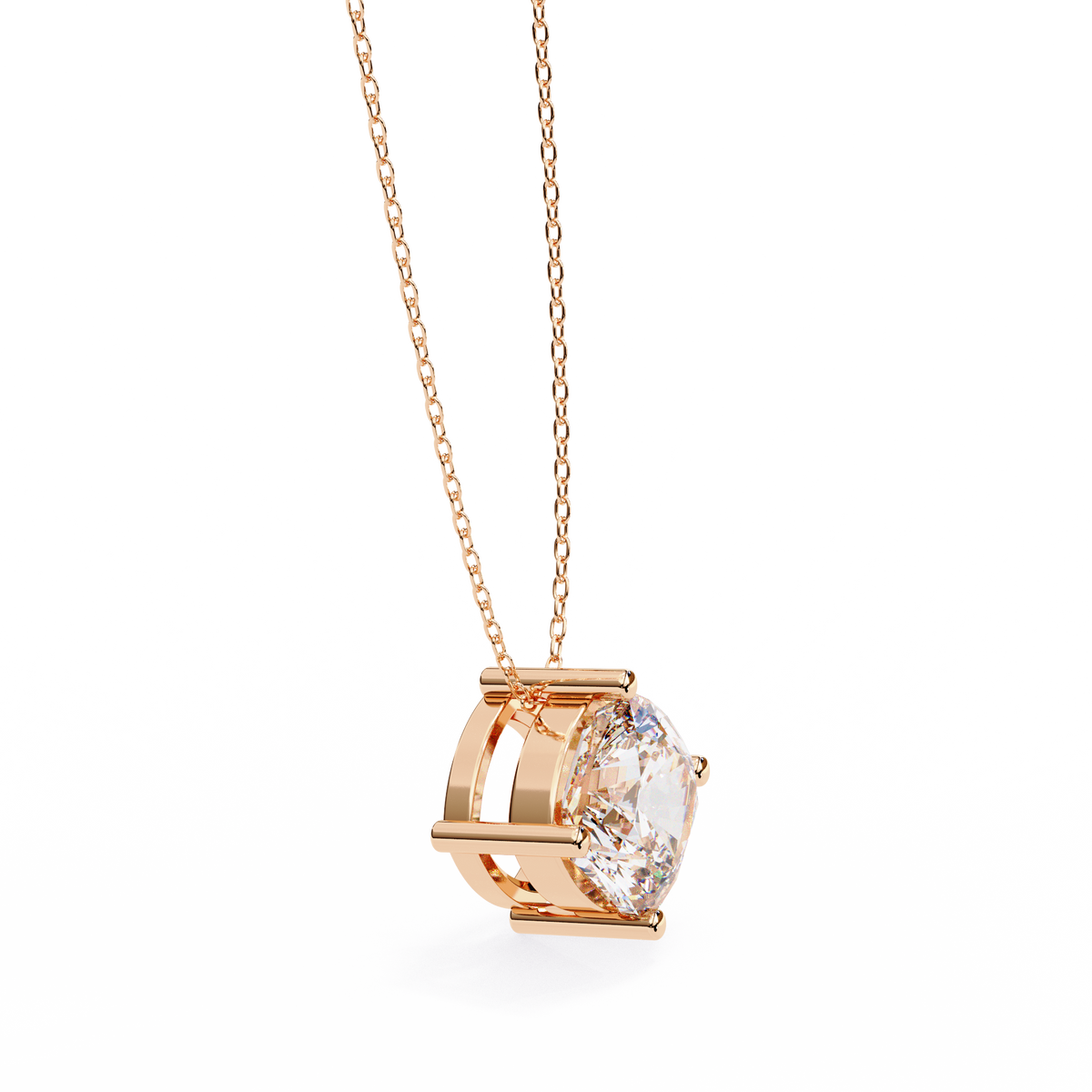 Round Solitaire Pendant