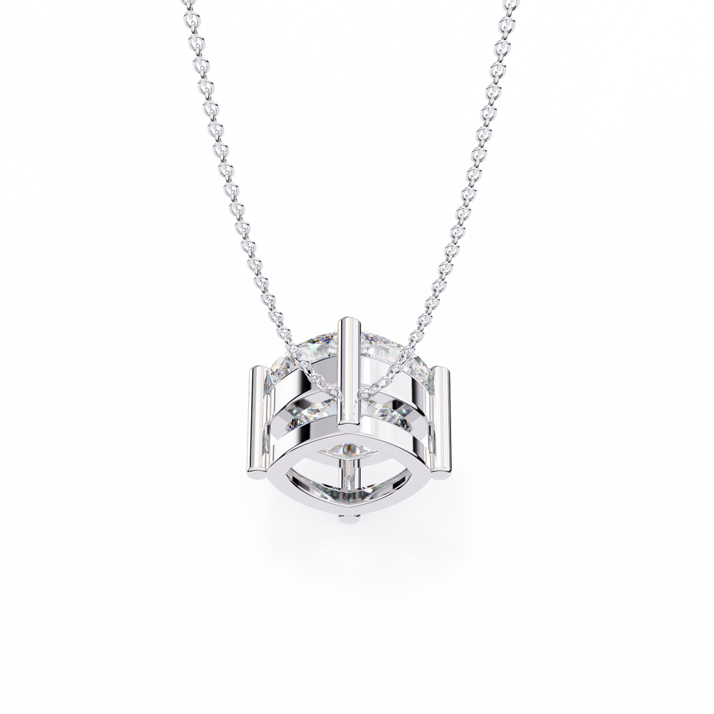 Round Solitaire Pendant
