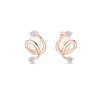 Twirl Spiral Diamond Stud Earring