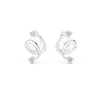 Twirl Spiral Diamond Stud Earring