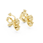 Twirl Spiral Diamond Stud Earring