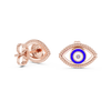 Nazar Evil Eye Enamel Gold Stud Earring