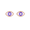 Nazar Evil Eye Enamel Gold Stud Earring