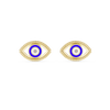 Nazar Evil Eye Enamel Gold Stud Earring