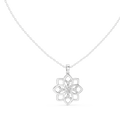 Kamala Lotus Silver Pendant