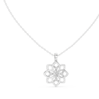 Kamala Lotus Silver Pendant
