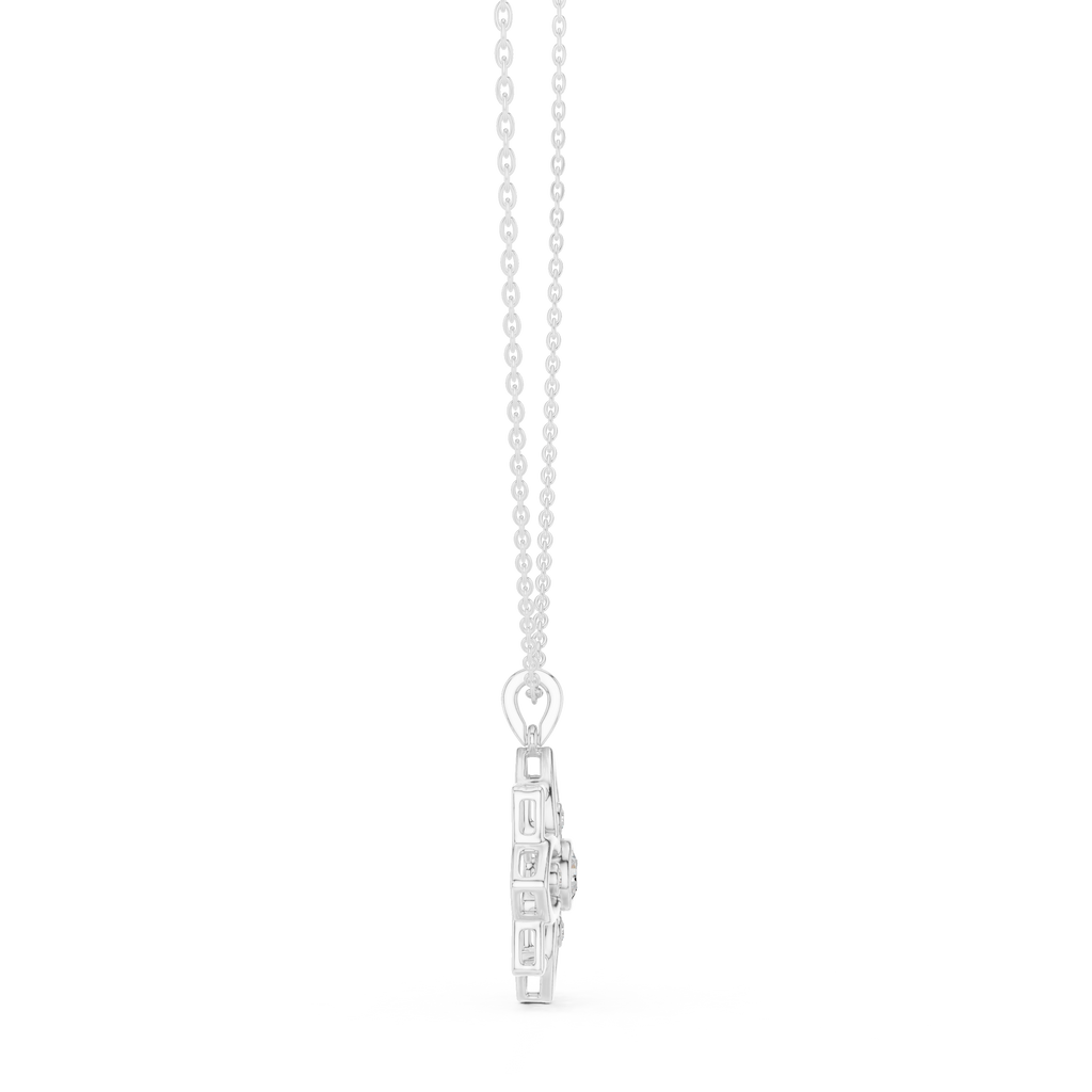 Kamala Lotus Silver Pendant