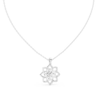 Kamala Lotus Silver Pendant