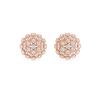 Belle Époque Lace Flower Diamond Stud Earring