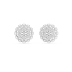 Belle Époque Lace Flower Diamond Stud Earring