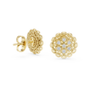 Belle Époque Lace Flower Diamond Stud Earring