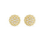 Belle Époque Lace Flower Diamond Stud Earring