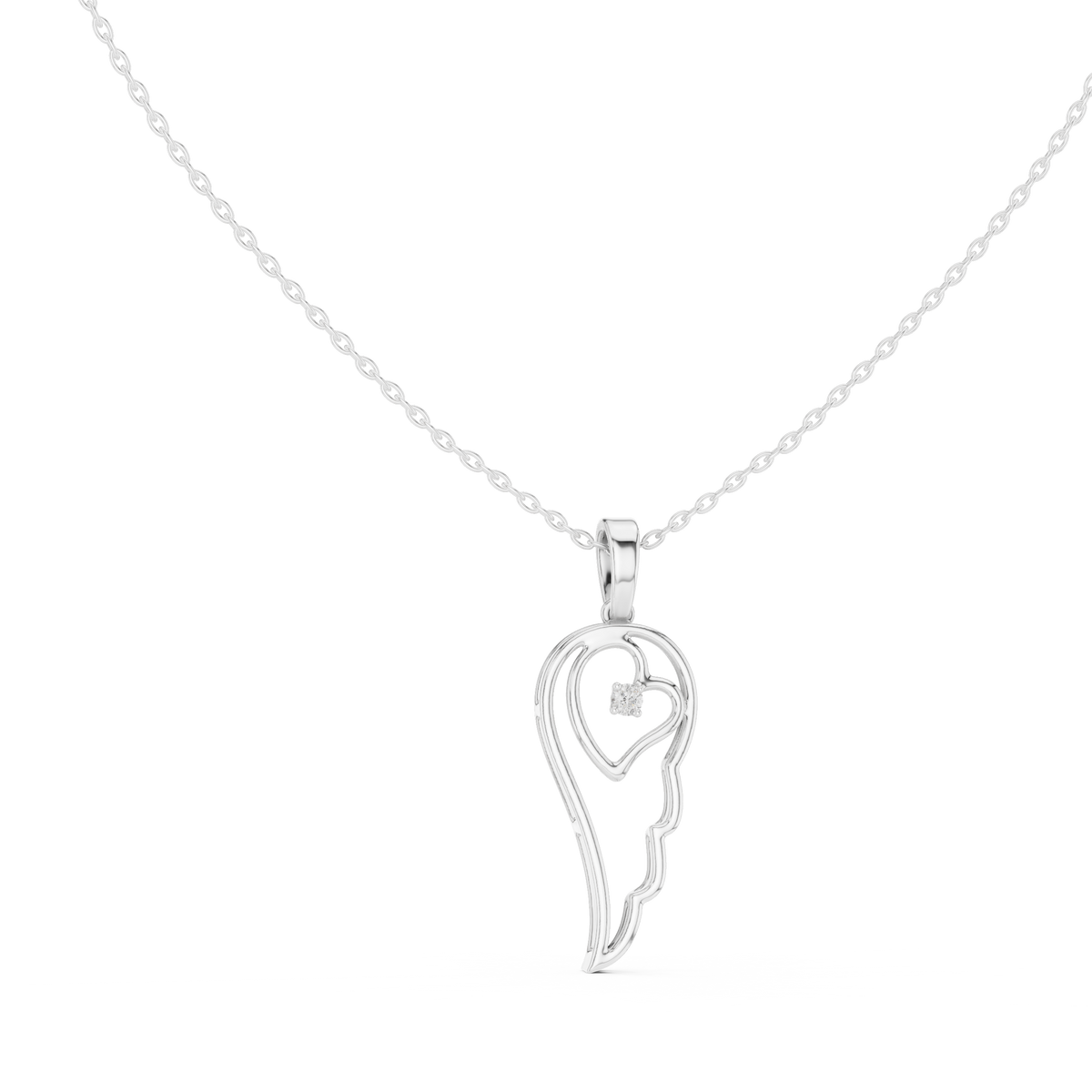 Celeste Wing Silver Pendant