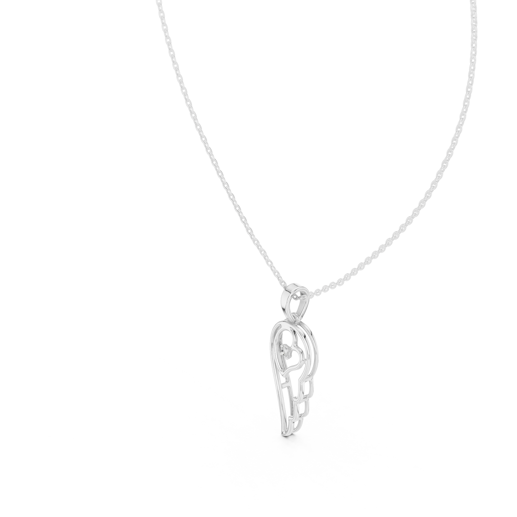 Celeste Wing Silver Pendant