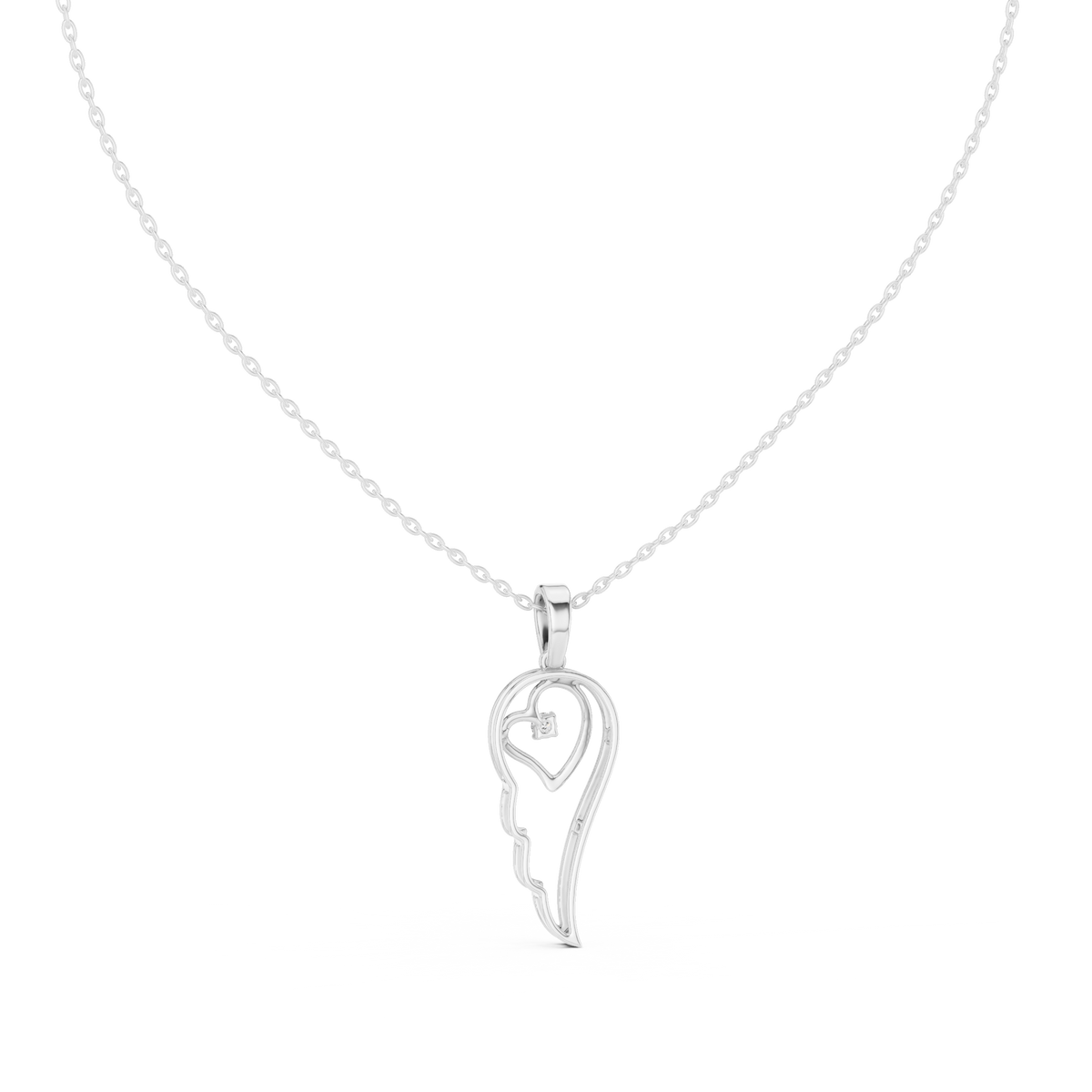 Celeste Wing Silver Pendant