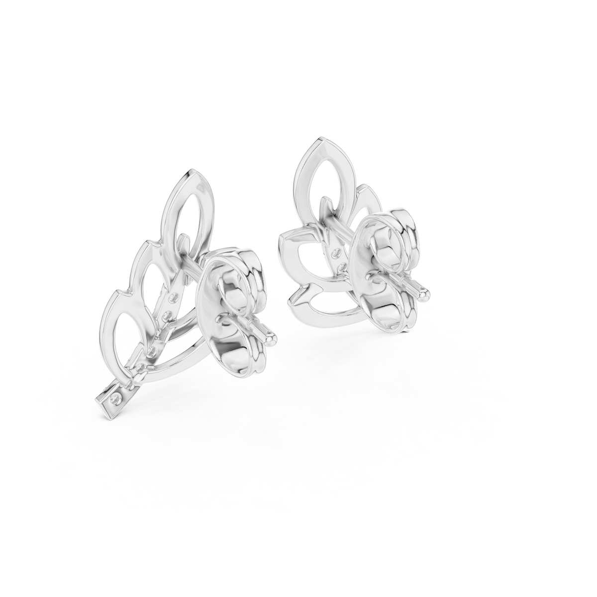 Verde Leaf Diamond Stud Earring