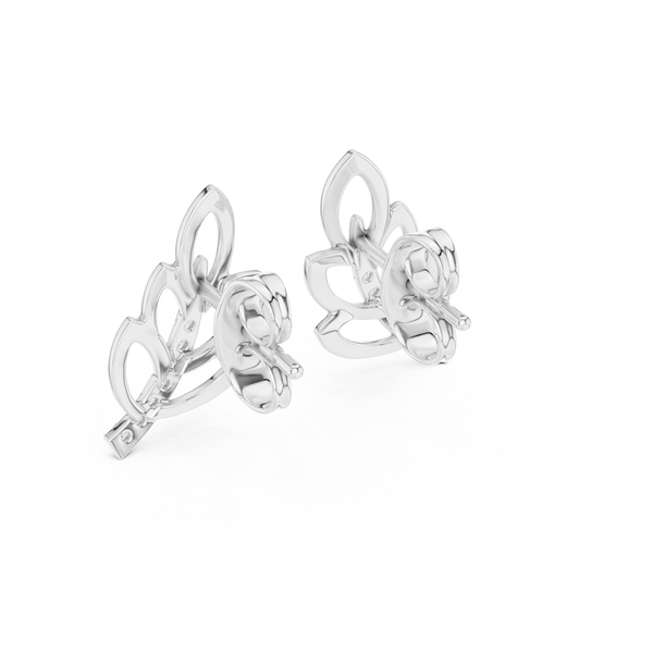 Verde Leaf Diamond Stud Earring