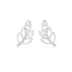 Verde Leaf Diamond Stud Earring
