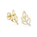 Verde Leaf Diamond Stud Earring