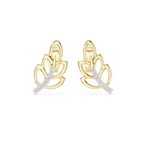 Verde Leaf Diamond Stud Earring