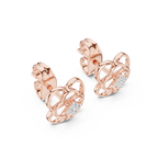 Trinity Clover Diamond Stud Earring