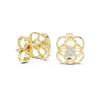 Trinity Clover Diamond Stud Earring