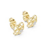 Trinity Clover Diamond Stud Earring