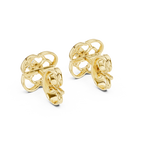Trinity Clover Diamond Stud Earring