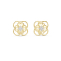 Trinity Clover Diamond Stud Earring
