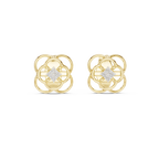 Trinity Clover Diamond Stud Earring