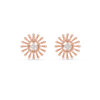 Solara Sunburst Diamond Stud Earring