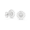 Solara Sunburst Diamond Stud Earring