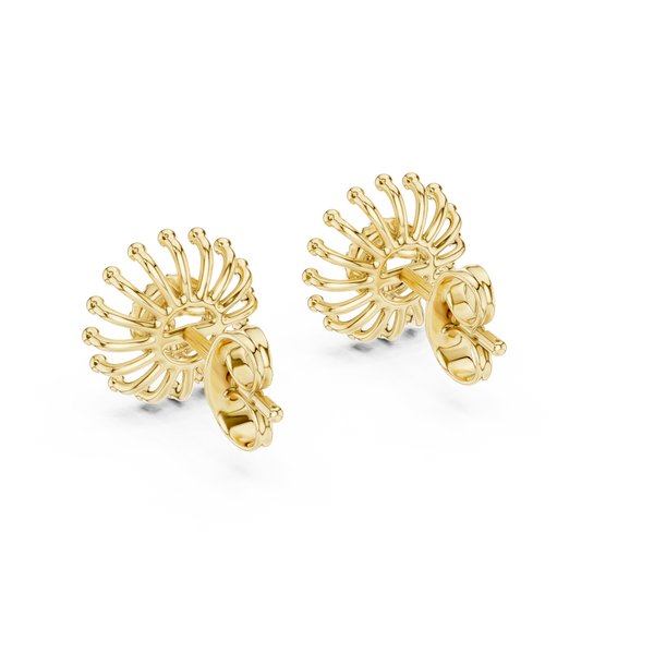 Solara Sunburst Diamond Stud Earring